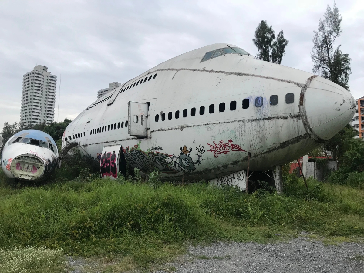 Abandoned Airplane Graveyard in Bangkok